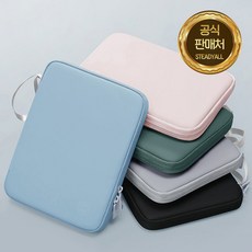 [수납력100%] 스테디얼 파스텔 아이패드 갤럭시탭 파우치 가방, 10.9인치, 핑크