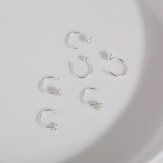 925은코피어싱 minimal simple ball curve nose piercing