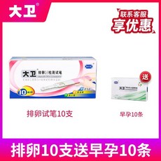 배란기테스트 데이비드 플래그십 스토어 종이 펜 10pcs 고정밀 기간 동안 을위한 정확한 LH 배란 임신 테스트기, 임신 10 회를위한 배란 펜 10