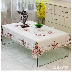 식탁보세트패브릭자수식탁보의자커버세트포장유럽식전원테이블보탁상보정사각형