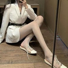 흰색망사스타킹