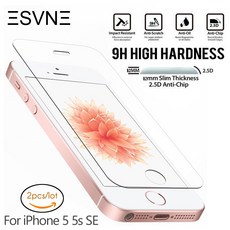 Esvne 0.26mm 2.5d 보호 유리 아이폰 5 s 유리 아이폰 5 se 화면 보호기 강화 유리 필름 (2 개/몫), 1개(A1), For iphone 4 4s(A1)