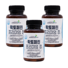 3000mg 락토페린 프리미엄 정 60정 / 장용성 락토페린 다이어트 300 14정 뱃살식약청인증 해썹인증 haccp 식약처 lactoferrin diet [사은품 증정], 3통 (6개월분) X 1개, 3개