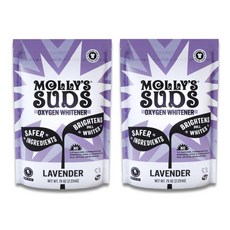 Mollys Suds 몰리스 서즈 산소 표백제 세탁 세제 퓨어 라벤더향 2.23kg x 2개