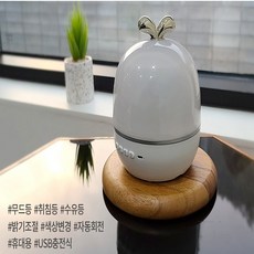 더리빙 시크릿빔무드등 / 수유등 / 취침등 / LED조명 / 수면등 /인테리어조명/감성조명/충전식 무선사용, 추가필름6종