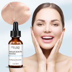 MELAO 2% Salicylic Acid 살리실산 에센스 여드름 트러블 스팟 케어 모공수촉 2/4/6p 30ML, 4개 - 살리실산원액