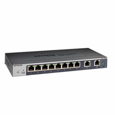 NETGEAR 넷기어 GS110EMX Smart Lite 1G 8Port + 2Port UTP 10G 멀티기가 ( 100M 2.5G 5G )Wall & Rack Type DC Type 12V 2.5A ) 스위칭허브