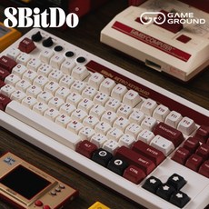 8bitdo 레트로 기계식 유무선키보드 87키 듀얼슈퍼버튼 2개 구성, 레드, 텐키리스