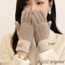 B.LUZ 겨울 스마트 터치장갑 여성 기모 방한장갑