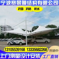 어닝 제작 천막구조 더블오픈 우산 실외 해빛가리개 충전 강철구조 차천막 주차장장막, T02-평방미터당