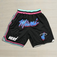 농구반바지 NBA 농구바지 쇼츠 5부 유니폼 운동복, 1, 히트 시티 블랙