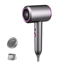 ZOZOFO 파워풍량 음이온 빠른 건조 헤어 드라이어 2000W, 그레이