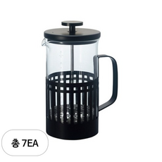 하리오 느와르 프렌치프레스 300ml THN-2-B, 혼합색상, 7개