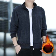남성 가을 겨울 기모 두툼 기본 스웨터 아우터 패션 슬림핏 차이나 집업 니트 가디건 자켓 잠바