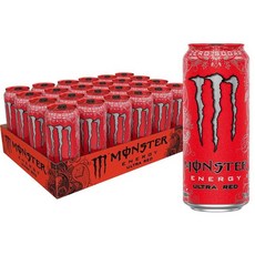 몬스터에너지 Ultra Red Zero Sugar 울트라 레드 무설탕 473ml 24캔, 1개