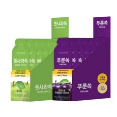 티젠 푸룬주스 푸룬쏙/풋사과쏙 (2종 택1) 옵션 1, 7개, 50g