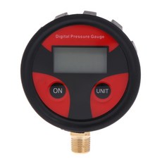 실용적 0-200 PSI 디지털 타이어 압력 게이지 정확한 헤비 듀티 LCD 백라이트 알람 자동 디스플레이, 검은색,