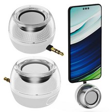 미니 휴대용 스피커 하이파이 3D 서라운드 무선 강력 크리스탈 스피커 3.5mm AUX 휴대폰 스피커 아이폰 아이패드용, 01 CHINA