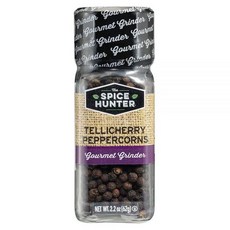 Spice Hunter 6507158519 The 페퍼콘 블랙 텔리체리 통 62.4g(2.2온스) 병 (6팩), 1개, 62g