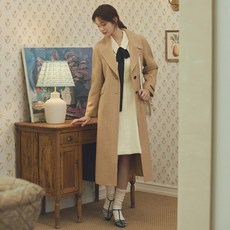 잇미샤 23 FW 헤링본 패턴 캐시미어 핸드메이드 코트 ITNCZHL650 230448