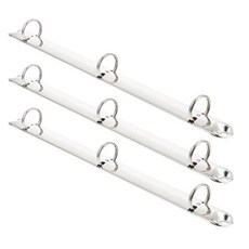 다리미 잎 원형 펀치 구멍 편리한 링 북 A4 바인더 클립 3 개, [01] Silver, 3개, 01 Silver