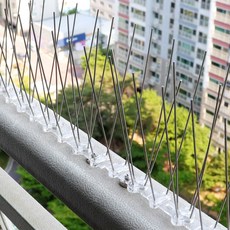 비둘기 조류 퇴치 아파트 베란다 에어컨 실외기 세이프 웨이 버드 스파이크, 1set, 버드스파이크 일반