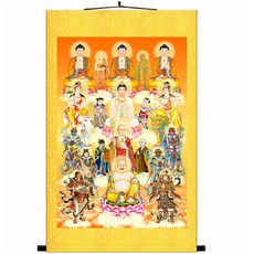 불교용품 전당불만당불중불도관세음보살롤액자, 55_90cm(45_65cm)