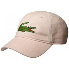 Lacoste Mens 고전적인 큰 악어 Gabardine 모자 플라밍고 분홍색 1 개 크기