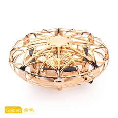 UFO 피젯스피너 손바닥 자기 부상 미니LED 드론 실내 미니 센서 스카이넷, 금색