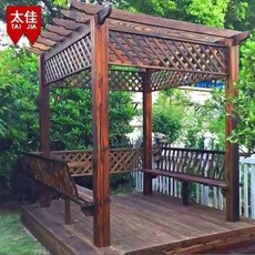 육각정 팔각정자 방부목포도거치정원야외정탄화목장랑별장야외랑가 테라스등나무거치대