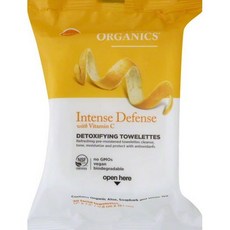Avalon Organics Intense Defense 아발론 오가닉스 인텐스 디펜스 비타민C 디톡싱 클렌징 티슈 30장 4팩, 4개