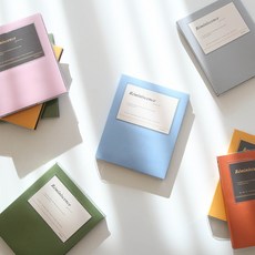 루미네센스 대용량 접착식앨범 25매 초음파 사진 네컷 앨범 diy 성장, 25매 블랙내지, 미드그린