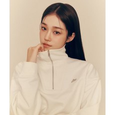[매장정품] 리 LEE 우먼 하프 집업 맨투맨 아이보리 LE2401CR63IV 531219