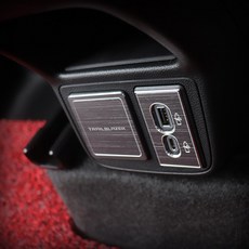 JS automotive 트레일블레이저 알루미늄 USB 2열시거잭 플레이트 기스방지 몰딩 패널 포인트 악세사리 용품