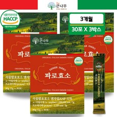 The큰나무 파로효소 분말 스틱 이탈리아 파로 효소, 90g, 3박스