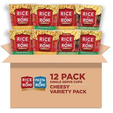 Pasta Roni 퀘이커 라이스 A 치즈 컵 버라이어티 팩, 12개