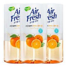 홈즈 크리스탈워터 화장실용 방향제 시트러스오렌지, 400ml, 3개