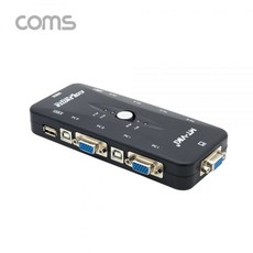 Coms KVM USB 스위치(4대1) + S/N:133718-79E2CA]
