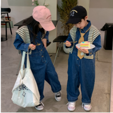 키즈청점프수트