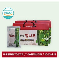 대관령벌나무 즙 해발700고지 자연건조100일 엑기스 100%순액 90ml 30포 60포 90포