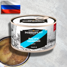 Доброфлот сельдь в желе, консервы, 260 г