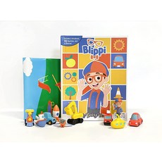 Phidal - Moonbug Blippi My Busy Books -10 Figurines and a Playmat [Board book]