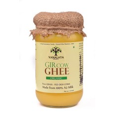 인도정품 Vanalaya 유기농 A2 Desi Gir Cow Ghee 기버터는 전통 빌로나 방식으로 제조 400ml, 1개, 200ml