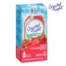 크리스탈라이트 카페인 와일드 스트로베리 10개입, Caffeine-WildStrawberry-10ct