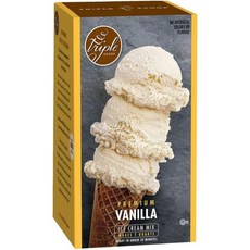 트리플 스쿠프 아이스크림 믹스 가정용 메이커 스타터 바닐라 2팩, Vanilla, 2, 2개