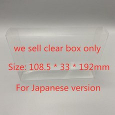 게임보이미크로케이스 게임보이 호환 닌텐도 포켓용 투명 박스 GBP 수집 TEP 스토리지 게임 디스플레이 케이스, 1) 108.5x33x192mm