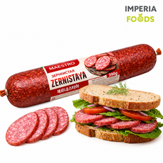Колбаса MAESTRO Зернистая полукопченая, говядина и свинина, 390 г