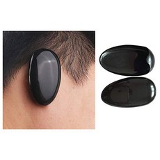 VANTOBEST 10Pairs Black Plastic Ear Cover Professional Waterproof Ear Protector Caps Home Shower Ear, 1