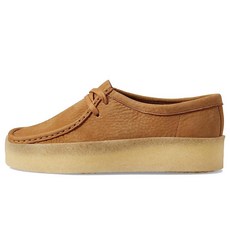 클락스 Clarks 여성용 왈라비 컵 로퍼 탠 누벅