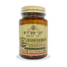 [공식] 솔가 철분 25 60캡슐, 60정, 1개